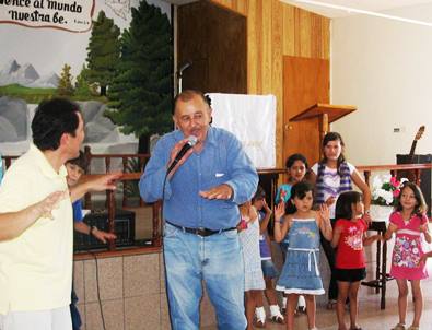 Pastor Mario teaching VBS.