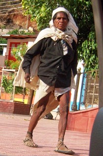 Tarahumara man in traditional clothing.